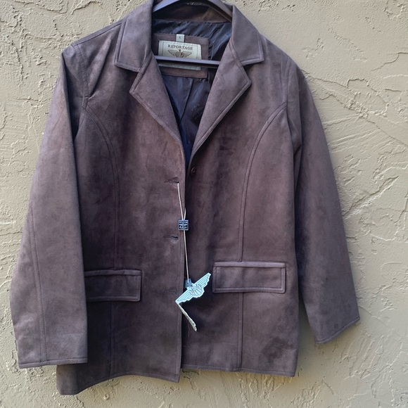 Reportage R.G.A. Men’s Faux Suede Jacket - NWT - Picture 1 of 4